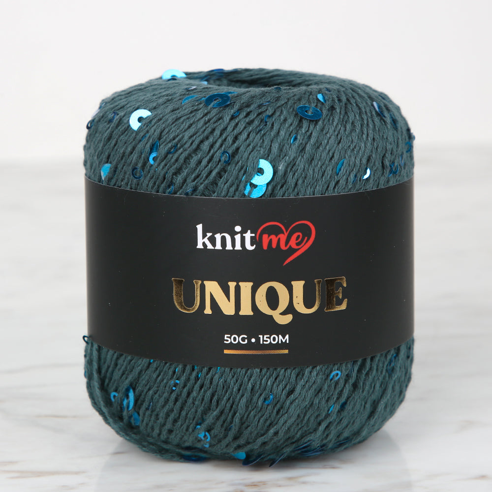 Knitme UNIQUE Koyu Yeşil El Örgü İpi - 12